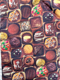 Oven mitts. Food. Chocolate