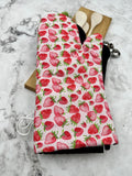 Oven mitts. Food. Strawberry