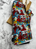 Oven Mitts. Pop Culture. Spiderman comic