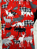 Oven Mitts. Animals. Canada on red.