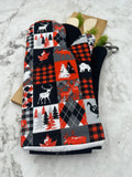 Oven Mitts. Animals. Canada red squares.