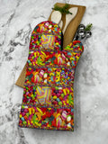 Oven Mitts. Food. Candy