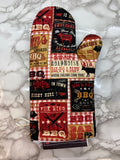 Oven Mitts. Food. BBQ signs.