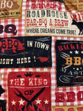 Oven Mitts. Food. BBQ signs.