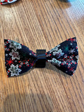 Dog Bow Tie. Snowflake.