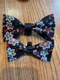 Dog Bow Tie. Snowflake.
