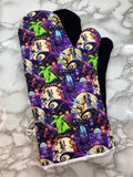 Oven mitts. Pop Culture. Nightmare Before Christmas. Oogie Boogie