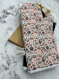 Oven Mitts. Food. Pumpkin Pie.