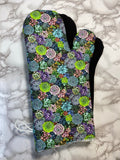 Oven Mitts. Flowers. Succulents.