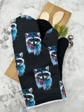 Oven Mitts. Animals. Raccoons.