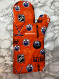Oven Mitts. Sports. Oilers