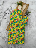 Oven mitts. Food. Citrus Fruit