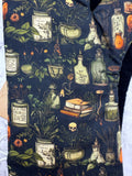 Oven Mitts. Bottles and books.