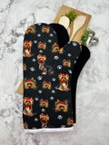 Oven Mitts. Animals. Dogs. Yorkie.