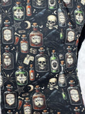 Oven Mitts. Skulls and poison.