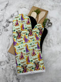 Oven Mitts. Pop Culture. D. Tangled.