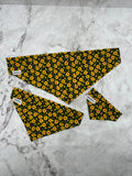 Dog bandanas! Flowers. Sunflowers. Small, medium or large. It fits ON the collar!