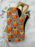 Oven Mitts. Animals. Foxes.