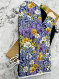 Oven Mitts. Flowers. Lilacs.