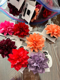 Dog Collar Flower. Black.
