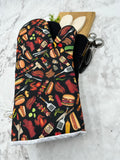 Oven Mitts. Food. BBQ Monograms