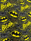 Fabric. Batman Large Logo. Half or full yard. Cotton