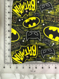 Fabric. Batman Large Logo. Half or full yard. Cotton