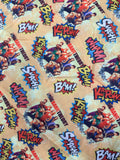 Fabric. Big Bang Theory. Half or full yard. Polyester
