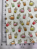 Fabric. Bubble tea. Half or full yard. Polyester