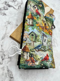 Oven mitts. Animals. Birds and Bird houses