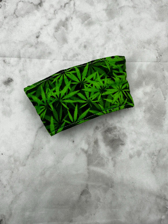 Cup sleeve. Cannabis. Insulated reusable Travel Cup or coffee Sleeve!