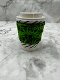 Cup sleeve. Cannabis. Insulated reusable Travel Cup or coffee Sleeve!