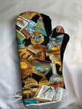Oven mitts. Life. Books