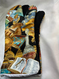 Oven mitts. Life. Books