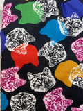 Oven mitts. Animals. Cats. Neon heads