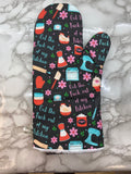 Oven mitts. Flowers. Swear. Get the Fuck out of my Kitchen.