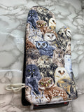 Oven mitts. Animals. Owls