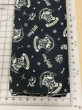 Pop Culture Dog bandanas.  HP on black. Small, medium, large, fits ON the collar!