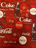 Oven mitts. Food. Soda. Pop. Coke