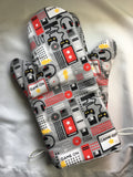 Oven mitts. Games. Game controllers