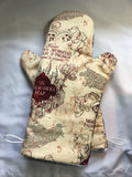 Oven mitts. Pop Culture. Harry Potter. Map