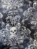 Oven mitts. Skulls. Victorian on paisley