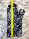 Oven mitts. Skulls. Victorian on paisley