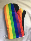 Oven mitts. Life. Rainbow