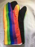 Oven mitts. Life. Rainbow