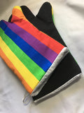 Oven mitts. Life. Rainbow