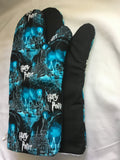 Oven mitts. Pop culture. Harry Potter. Hogwarts. Blue.