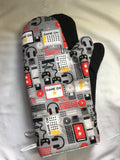 Oven mitts. Games. Game controllers