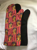 Oven mitts. Pop culture. Harry Potter Gryffindor!