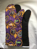 Oven mitts. Pop Culture. Guardians of the Galaxy. Purple